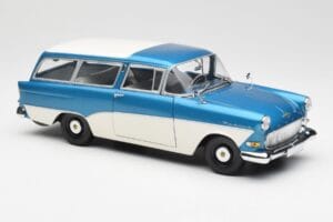 Opel Rekord P1 Caravan Azul Metálico Minichamps 1:18 180043210 Metal - imagen 6 de 8