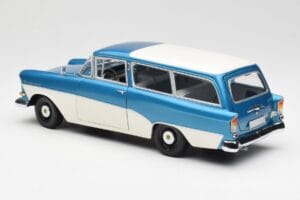Opel Rekord P1 Caravan Azul Metálico Minichamps 1:18 180043210 Metal - imagen 7 de 8