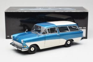Opel Rekord P1 Caravan Azul Metálico Minichamps 1:18 180043210 Metal - imagen 8 de 8