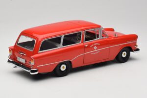 Opel Rekord P1 Caravan Feuerwehr Neuenkirchen Minichamps 1:18 180043291 Metal - imagen 3 de 8