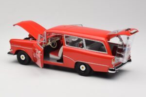 Opel Rekord P1 Caravan Feuerwehr Neuenkirchen Minichamps 1:18 180043291 Metal - imagen 5 de 8