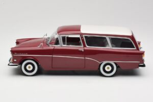 Opel Rekord P1 Caravan Rojo Minichamps 1:18 180043211 Metal - imagen 4 de 8