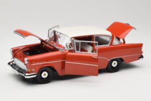 Opel Rekord P1 Rojo Minichamps 1:18 180043201 Metal - imagen 2 de 8