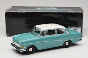 Opel Rekord P1 Azul Turquesa Minichamps 1:18 180043200 Metal - imagen 8 de 8