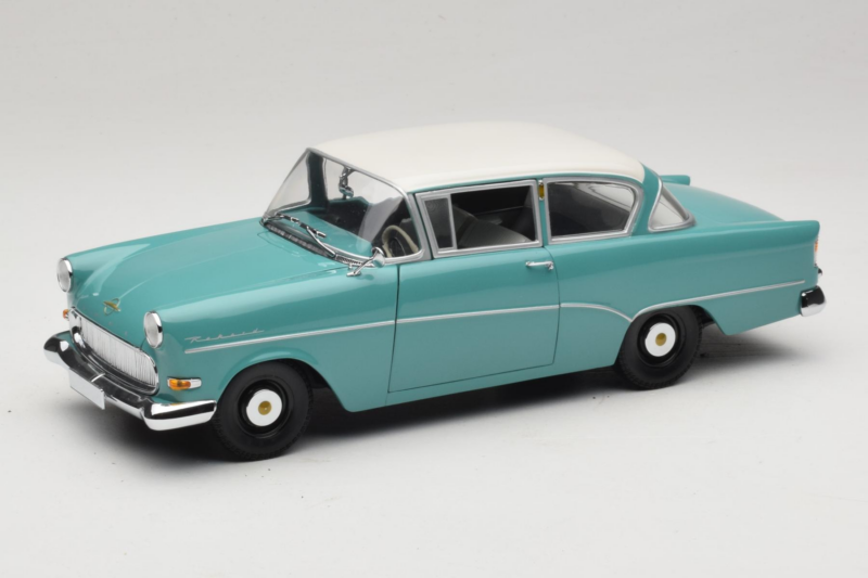Opel Rekord P1 Azul Turquesa Minichamps 1:18 180043200 Metal