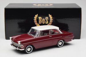 Opel Rekord P2 Rojo Oscuro & Blanco BoS Models 1:18 BOS415 Resina - imagen 6 de 6