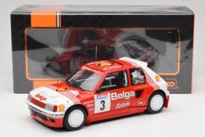 Peugeot 205 T16 #3 B. Darniche / A. Mahe Rally Ypres 1985 IXO 1:18 18RMC135 Metal - imagen 6 de 6