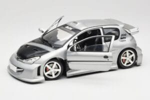 Peugeot 206 MTK Plata Solido 1:18 1817 Metal - imagen 2 de 8
