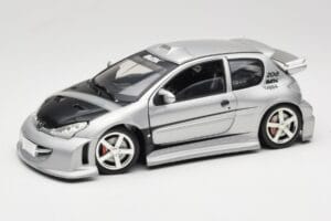 Peugeot 206 MTK Plata Solido 1:18 1817 Metal