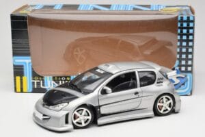 Peugeot 206 MTK Plata Solido 1:18 1817 Metal - imagen 8 de 8