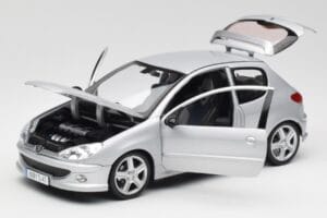 Peugeot 206 RC Aluminium Plata Norev 1:18 184726 Metal - imagen 2 de 8