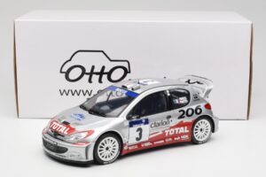 Peugeot 206 WRC #3 G. Panizzi / H. Panizzi Rally Tour de Corse 2002 Otto 1:18 OT1085 Resina - imagen 6 de 6