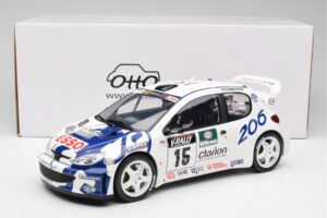 Peugeot 206 WRC G. Panizzi / H. Panizzi Tour de Corse 1999 Otto 1:12 G081 Resina - imagen 6 de 6
