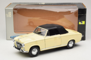 Peugeot 403 Cabriolet Beige Welly 1:18 12551HW Metal - imagen 6 de 6