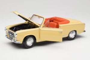 Peugeot 403 Descapotable Amarillo Arena Solido 1:18 8165 Metal - imagen 2 de 8