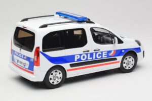 Peugeot Partner Police Azul Norev 1:18 184891 Metal - imagen 2 de 6