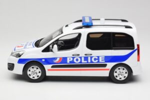 Peugeot Partner Police Azul Norev 1:18 184891 Metal - imagen 3 de 6