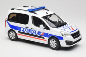 Peugeot Partner Police Azul Norev 1:18 184891 Metal - imagen 4 de 6