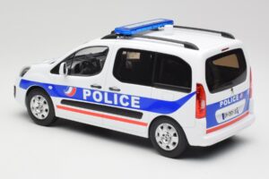 Peugeot Partner Police Azul Norev 1:18 184891 Metal - imagen 5 de 6