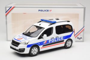 Peugeot Partner Police Azul Norev 1:18 184891 Metal - imagen 6 de 6
