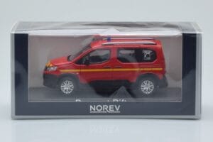 Peugeot Rifter Pompiers Rojo Norev 1:43 479069 Metal - imagen 4 de 4