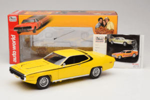 Plymouth Satellite Daisy Dukes of Hazzard Auto World 1:18 AWSS105/06 Metal - imagen 8 de 8