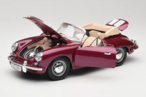 Porsche 356B Descapotable Berenjena Bburago 1:18 3021-M4 Metal - imagen 2 de 8