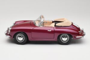 Porsche 356B Descapotable Berenjena Bburago 1:18 3021-M4 Metal - imagen 4 de 8