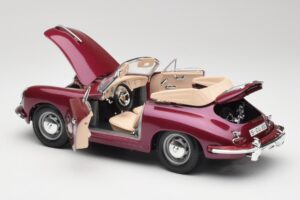 Porsche 356B Descapotable Berenjena Bburago 1:18 3021-M4 Metal - imagen 5 de 8