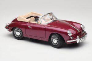 Porsche 356B Descapotable Berenjena Bburago 1:18 3021-M4 Metal - imagen 6 de 8