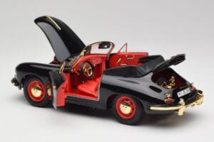 Porsche 356B Cabriolet Negro Bburago 1:18 3031D Metal - imagen 5 de 8