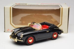 Porsche 356B Cabriolet Negro Bburago 1:18 3031D Metal - imagen 8 de 8