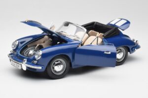 Porsche 356B Descapotable Azul Bburago 1:18 3051 Metal - imagen 2 de 8