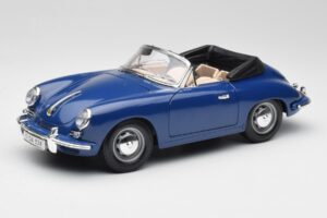 Porsche 356B Descapotable Azul Bburago 1:18 3051 Metal