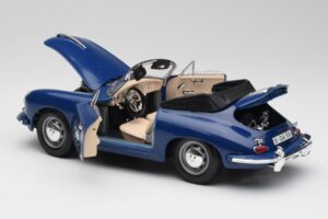 Porsche 356B Descapotable Azul Bburago 1:18 3051 Metal - imagen 5 de 8
