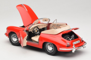 Porsche 356B Descapotable Rojo Tchibo 1:18 45703 Metal - imagen 5 de 8