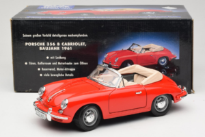 Porsche 356B Descapotable Rojo Tchibo 1:18 45703 Metal - imagen 8 de 8