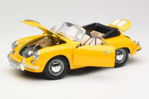 Porsche 356B Descapotable Amarillo Bburago 1:18 3031 Metal - imagen 2 de 8