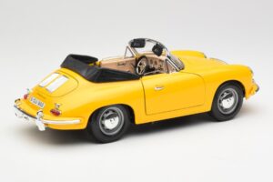 Porsche 356B Descapotable Amarillo Bburago 1:18 3031 Metal - imagen 3 de 8