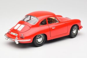 Porsche 356B Rojo Bburago 1:18 3021 Metal - imagen 3 de 8