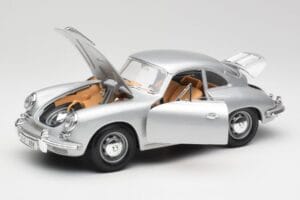 Porsche 356B Plata & Interior Marrón Bburago 1:18 3021-M2 Metal - imagen 2 de 8