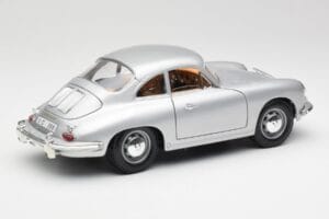 Porsche 356B Plata & Interior Marrón Bburago 1:18 3021-M2 Metal - imagen 3 de 8