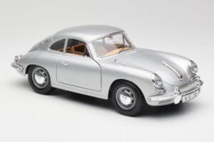 Porsche 356B Plata & Interior Marrón Bburago 1:18 3021-M2 Metal - imagen 6 de 8