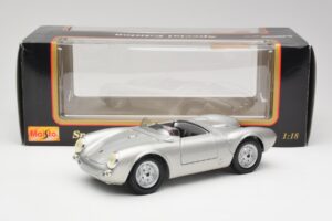 Porsche 550 A Spyder Plata Maisto 1:18 50314 Metal - imagen 8 de 8