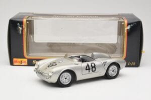 Porsche 550A Spyder #48 Sports Prototype 1955 Maisto 1:18 50341 Metal - imagen 8 de 8