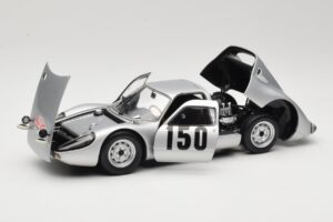 Porsche 904 GTS #150 E. Bohringer Rally Monte Carlo 1965 Class Winner Minichamps 1:18 180656750 Metal - imagen 2 de 8
