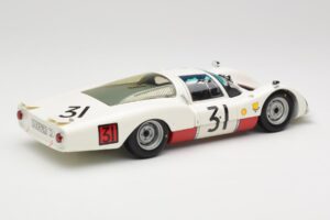 Porsche 906 LH #31 H. Herrmann / H. Linge Porsche System Engineering 24 Hours of Le Mans 1966 Minichamps 1:18 100666131 Metal - imagen 3 de 8