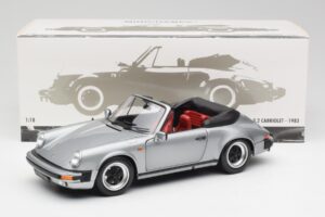 Porsche 911 930 Carrera 3.2 Cabriolet Gris Metálico Minichamps 1:18 100063034 Metal - imagen 8 de 8