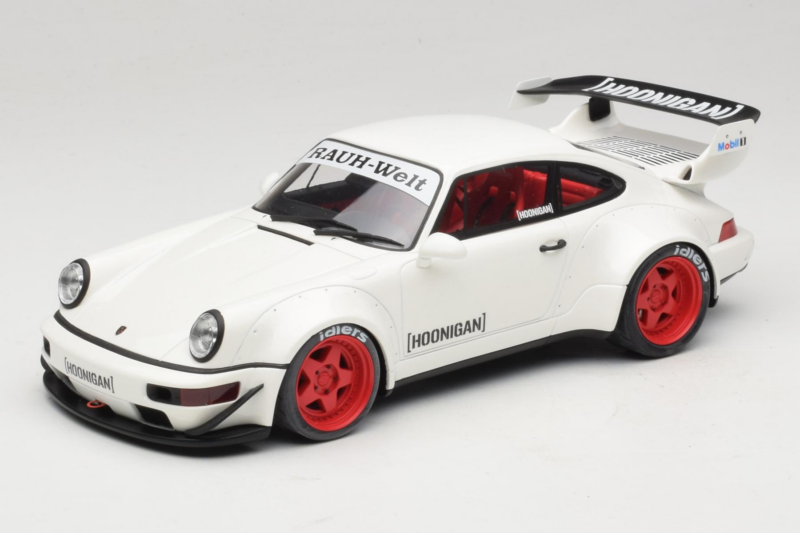 Porsche 911 964 RWB Hoonigan Blanco GT Spirit 1:18 GT732 Resina