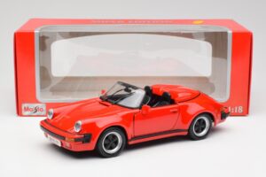 Porsche 911 964 Speedster Rojo Maisto 1:18 37800-M2 Metal - imagen 8 de 8
